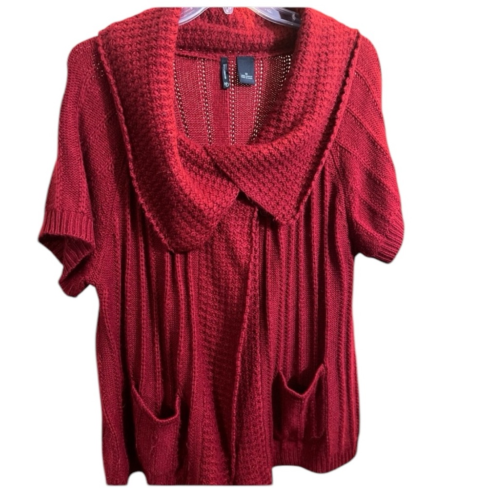 New directions cardigan red size 1X